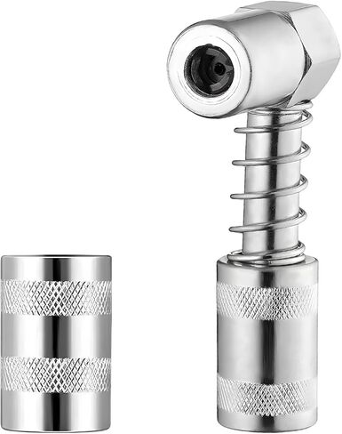 90 Degree Grease Coupler Adapter, Non Slip Grease Fitting Coupler with Sleeve for Tight Spaces, 90° Grease Adapter Lubrication Tool for Car Truck Industrial Use (Big Sleeve) in Saudi Arabia