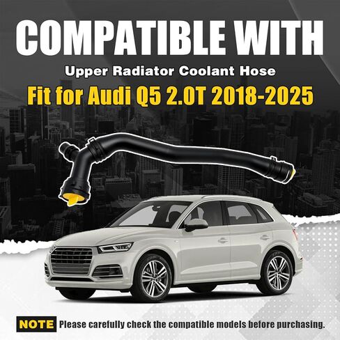 خرطوم تبريد الرادياتير العلوي متوافق مع Audi Q5 2.0T 2018-2025 استبدل 80A122101BK 80A122101AB 80D122101A 80D122101 in Saudi Arabia