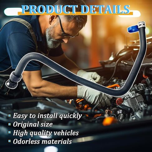 Car Radiator Coolant Hose, OEM# 13251447 13408385 Rubber Vehicle Inlet Coolant Bypass Pipe, Automotive Engine Bypass Hoses Replacement, Compatible with Cruze Trax Sonic in Saudi Arabia