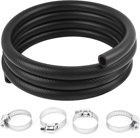 10 Ft Car 5/8 Heater Hose with ID 16mm & OD 24mm,Straight Car Coolant Hose for Water/Coolants/Antifreeze,Essential Cars Coolant Radiator Hoses with Clamps Cars Accessories in Saudi Arabia