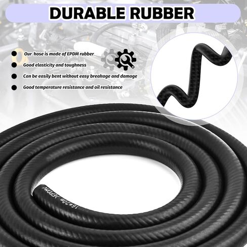 10 Ft Car 5/8 Heater Hose with ID 16mm & OD 24mm,Straight Car Coolant Hose for Water/Coolants/Antifreeze,Essential Cars Coolant Radiator Hoses with Clamps Cars Accessories in Saudi Arabia