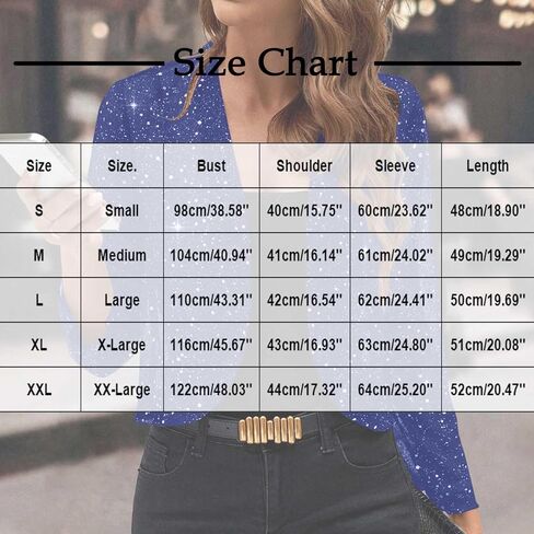 Jackets For Women Sparkly Glitter Open Front Tops Cropped Blazer 3/4 Sleeve Cardigan Lightweight Holiday Jacket in Saudi Arabia