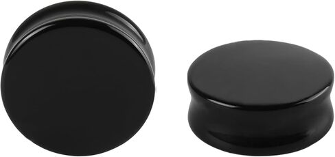 2-4 قطع من أدوات قياس الأذن الزجاجية/الحجرية مجموعة أدوات تمديد الأذن من 3 إلى 41 ملم لمقاييس الأذن مع حلقات مطاطية مجموعة أدوات تمديد الأذن الزجاجية المضيئة الفردية مجوهرات ثقب الجسم للنساء والرجال in Kuwait