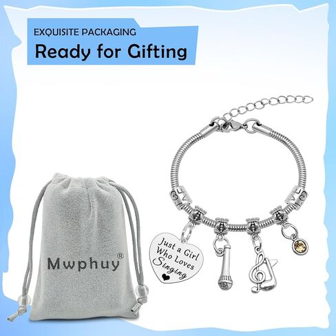 Mwphuy الغناء هدية الموسيقى عاشق الهدايا للنساء الغناء سوار الموسيقى الهدايا للمطربين هدية ملهمة لصديق المشجعين الغناء عاشق سوار الموسيقى تحت عنوان هدايا عيد ميلاد هدايا التخرج in Saudi Arabia