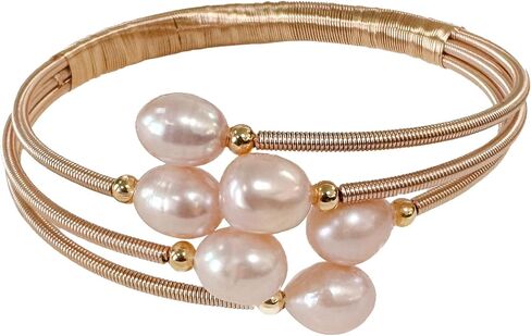 Pearl Braid Bracelet Size Matching 2 Piece Set Women's Pearl Bracelet - Handmade Braided Freshwater Cultured Pearl in Saudi Arabia