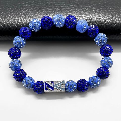 سوار مطاطي من ZETA AMICAE مع خرز من حجر الراين - مجوهرات خرز ZA للنساء in Kuwait