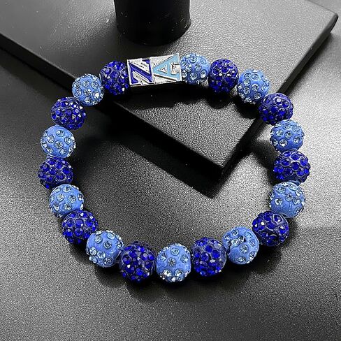 سوار مطاطي من ZETA AMICAE مع خرز من حجر الراين - مجوهرات خرز ZA للنساء in Kuwait