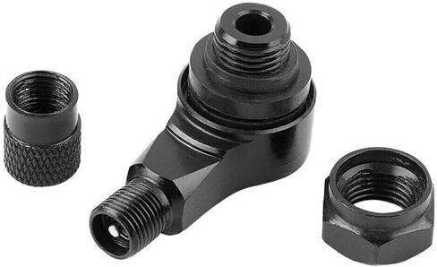 TEAMWILL 8pcs Black CNC Aluminum Motorcycle 90 Degree Angle Wheel Tire Stem Tubeless Valve in Saudi Arabia