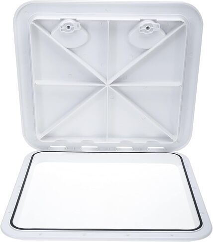 Amarine Made Marine Deck Hatch Boat Deck Hatch Access Hatch & Lid 20" X 18" - White(460 x 510mm) (Black) in Saudi Arabia