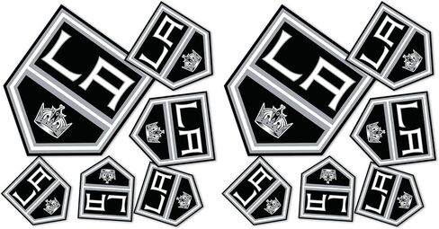 ملصقات صبار الصحراء لوس أنجلوس كينغز NHL Team National Hockey League ملصق من الفينيل لزجاجة مياه الكمبيوتر المحمول ودفتر قصاصات السيارة (النوع 3 - الشعار الرئيسي) in Saudi Arabia