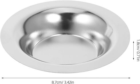 TOYANDONA 2pcs Oil Warmer Dish: Wax Melting Replacement Dish - Round Metal Wax Tray - Candle Bowl Plate for Electric Lamps Oil and Tart Warmer in Saudi Arabia