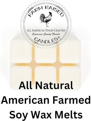 Farm Raised Candles – Christmas Wonderland 16 oz Total (3 oz Each) 5-Pack Soy Wax Melts | Spiced Gingerbread, Holiday Vanilla Bean, Peppermint Crumble, Sugared Apples | 100% USA Made in Kuwait