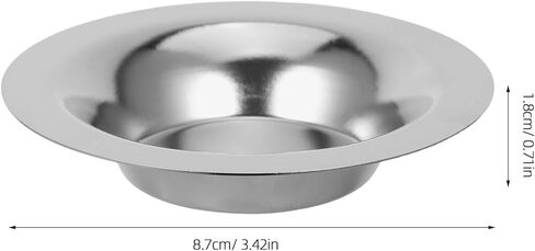 TOYANDONA 2pcs Oil Warmer Dish: Wax Melting Replacement Dish - Round Metal Wax Tray - Candle Bowl Plate for Electric Lamps Oil and Tart Warmer in Saudi Arabia