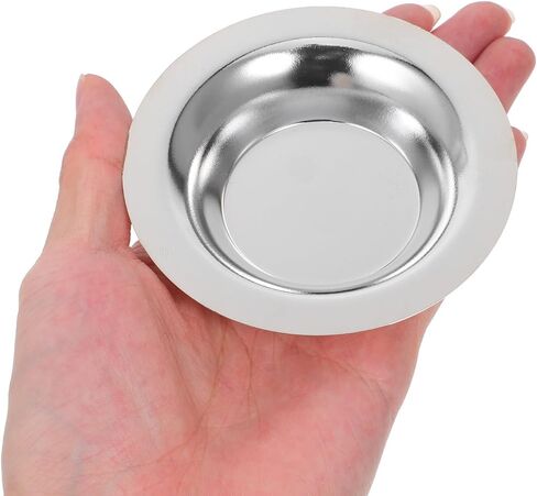 TOYANDONA 2pcs Oil Warmer Dish: Wax Melting Replacement Dish - Round Metal Wax Tray - Candle Bowl Plate for Electric Lamps Oil and Tart Warmer in Saudi Arabia
