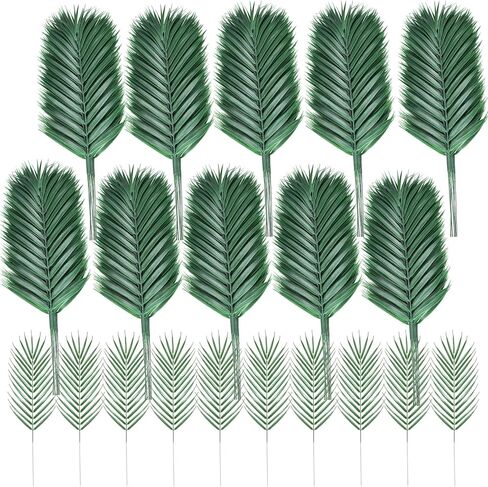 Artificial Palm Leaves for Palm Sunday, 100 Pcs Fake Palm Branches Decorations for Home Party in Kuwait
