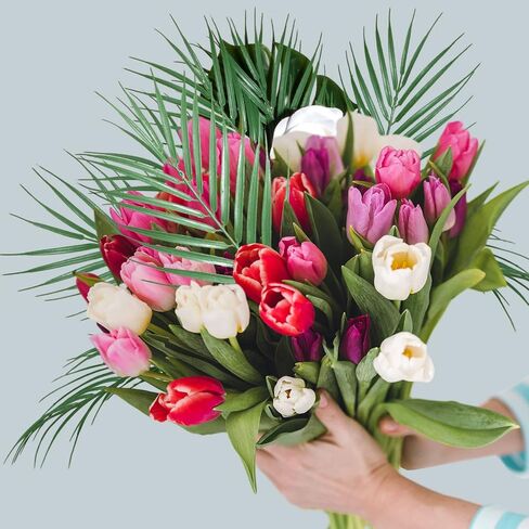 Artificial Palm Leaves for Palm Sunday, 100 Pcs Fake Palm Branches Decorations for Home Party in Kuwait