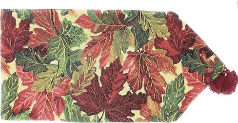 Tache مقاس 13 × 72 بوصة، نسيج دافئ ملون لأوراق الشكر وأوراق الشجر الخريفية in Kuwait