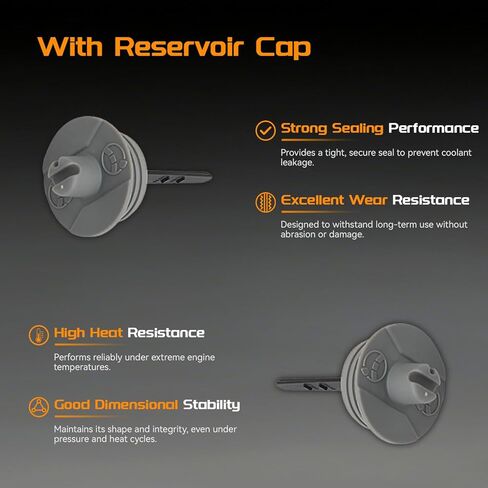 Power Steering Pump Reservoir Compatible with 2011-2017 VW Volkswagen Jetta Sedan/ 2012-2017 VW Volkswagen Passat/ 2006-2016 VW Volkswagen Beetle Convertible & Beetle Coupe, Replace# 5C0422371 in Saudi Arabia