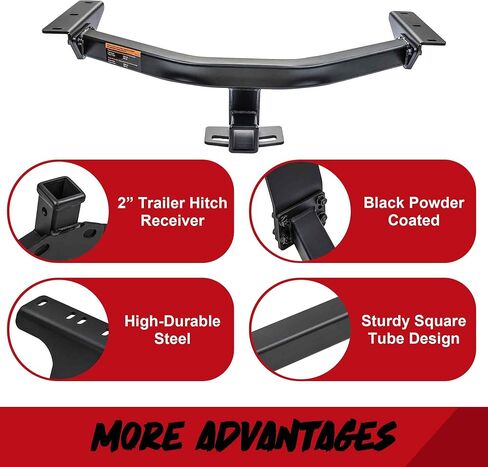 DBXB-RV Class 3 Trailer Hitch Standard 2-Inch Receiver, Compatible with Select 2016-2022 Honda Pilot, 2014-2020 Acura MDX, Multi-Fit Hitch to Receive Ball Mount, Cargo Carrier, Bike Rack. 13146 in Saudi Arabia