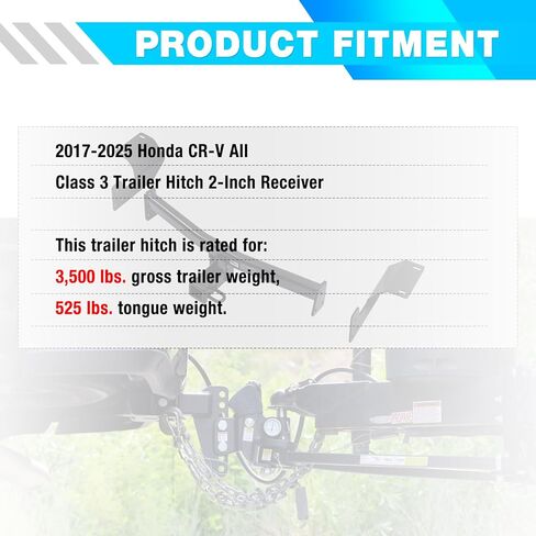 وصلة وصلة مقطورة من الفئة 3 مقاس 2 بوصة تناسب جميع سيارات هوندا CRV 2017-2025 in Kuwait