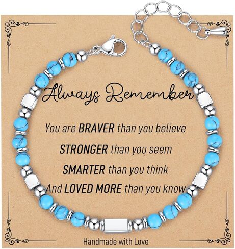 Easter Gifts for Teens Basket Stuffers Girls Bracelets Turquoise Jewelry Women Friendship Gifts 13 15 Year Old Teen Girl Trendy Stuff Daughter Granddaughter Stocking Valentines in Kuwait