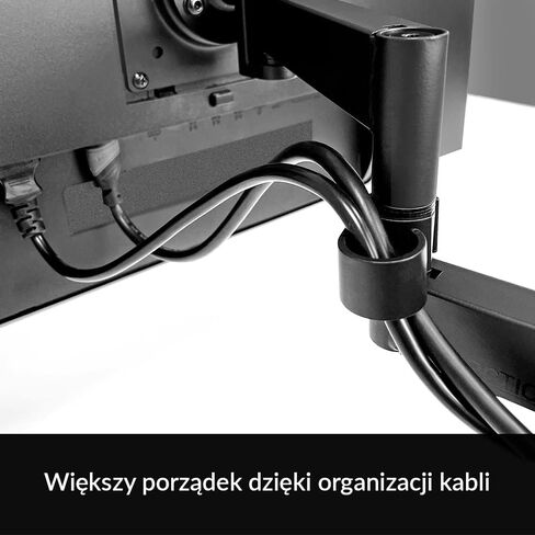 Arctic X1 - ذراع شاشة لشاشة واحدة، حامل شاشة يصل إلى 40 بوصة/43 بوصة فائقة العرض، يصل إلى 10 كجم/22 بوصة، قابل للإمالة، قابل للدوران، ارتفاع قابل للتعديل، VESA 75x75/100x100 - أسود in Saudi Arabia