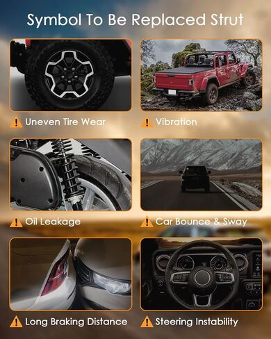 Front Complete Strut Assembly Compatible for Hyundai for Accent 2012-2017, 2PCS Shocks and Struts 172707 172707 in Kuwait