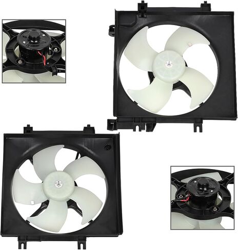 FINDAUTO 2*Radiator Cooling Fan Replacement Fits 2009-2013 for Subaru Forester 2008-2011 for Subaru Impreza in Saudi Arabia