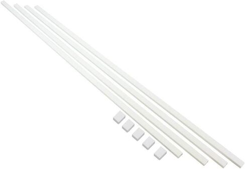 Cable Trunking Raceway 120" White Self-Adhesive Paintable Cord Management for TV, Speakers, and Computer Wires, Cable Raceway Includes Junction Pieces, 0.8" x 0.4" x 120" by Easylife Tech in Saudi Arabia