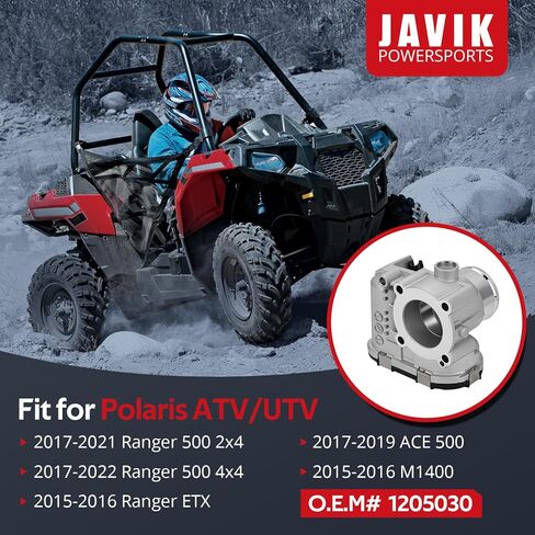 JAVIK جسم الخانق 40 مم مناسب لبولاريس رينجر ACE 500 M1400 2015-2022، OEM #1205030 in Saudi Arabia