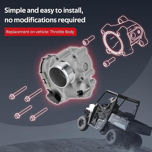 JAVIK جسم الخانق 40 مم مناسب لبولاريس رينجر ACE 500 M1400 2015-2022، OEM #1205030 in Saudi Arabia
