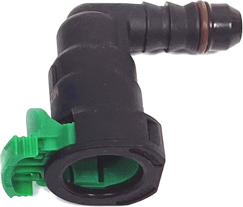 Fuel Filter Return Connector Clips,Fuel Line Quick Connector Fittings for Chevrolet,GMC,Ford,Jeep,Ram,Dodge,Chrysler,Buick,Cadillac,Adapts 5/16 inch Steel to 5/16 inch Nylon Tubing,90 Degree Bend in Kuwait