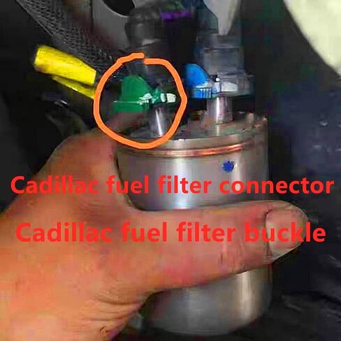 Fuel Filter Return Connector Clips,Fuel Line Quick Connector Fittings for Chevrolet,GMC,Ford,Jeep,Ram,Dodge,Chrysler,Buick,Cadillac,Adapts 5/16 inch Steel to 5/16 inch Nylon Tubing,90 Degree Bend in Kuwait