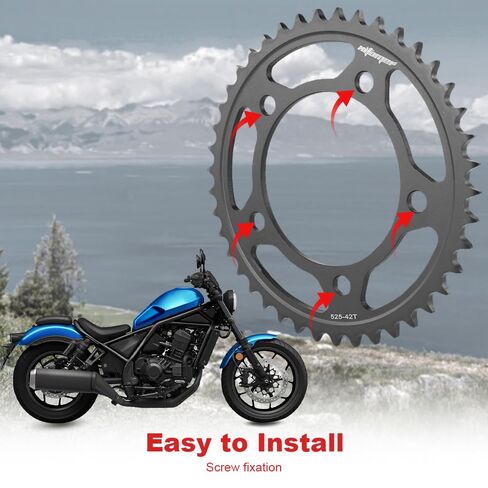 ضرس خلفي Xitomer 42 سن متوافق مع CB600F CBF600 CB650R CBR650 R F CMX1100 Rebel Touring DCT CBR900 RR CB650 R Neo Sports Cafe دراجة نارية سلسلة ضرس in Saudi Arabia
