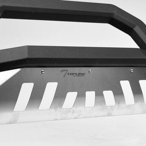7422440376324 متوافق مع 2007-2021 Toyota Tundra/Sequoia Matte Black AVT Style Bull Bar Guard مع لوحة انزلاقية مقاومة للصدأ in Saudi Arabia