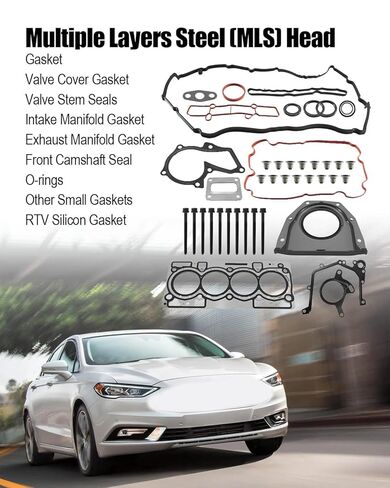 مجموعة حشية رأس الأسطوانة مناسبة لسيارة Ford Fusion Escape 1.5L 91Cu. in. l4 غاز DOHC توربو 2014-2020 استبدال HGS4312 HS55346 55346 26750PT DS7Z-6051-D DS7Z-9439-A DS7Z-9L438-A in Kuwait