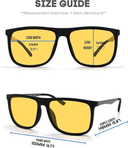 XXL Size Extra Large 155MM Polarized Square Sunglasses Big Wide Heads Men UV400 Rectangular Glasses in Kuwait