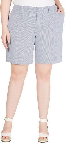 Tommy Hilfiger Womens Plus Hollywood Knee Length Khaki, Chino Shorts Blue 24W in Saudi Arabia