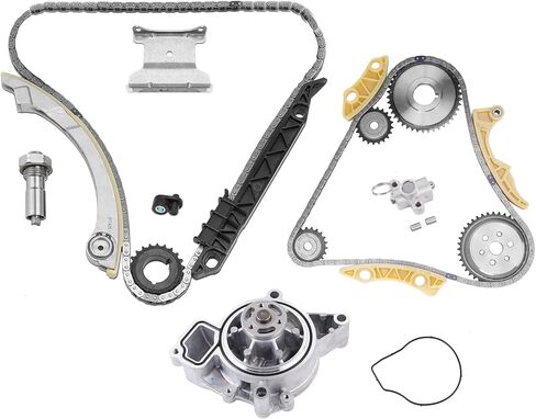 2.4 Timing Chain Kit with Water Pump 9-4201S Compatible with GMC Chevy Buick Equinox Malibu Lacrosse Regal Verano Terrain 2.4L 2.2L 2009-2017 Replace 90537632 24424758 12646783 in Kuwait