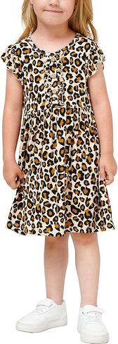 Bamboo Viscose Toddler Girl Dresses Ruffle Sleeveless Kids Soft Summer Sundress in Saudi Arabia