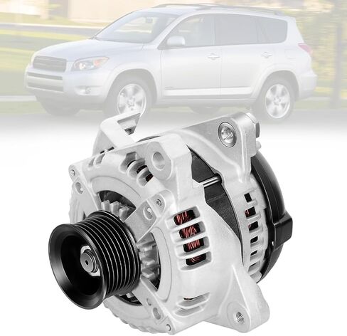 المولد المناسب 2006-2008 Toyota RAV4 2.4L L4 - 100A 12V بديل - استبدال OE # 27060-28300، 104210-4790، 11201 - بكرة 7 أخدود in Saudi Arabia
