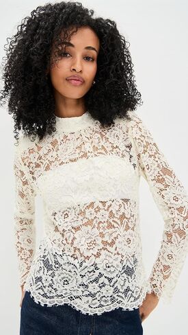 WAYF Women's Dolly Lace Top in Saudi Arabia