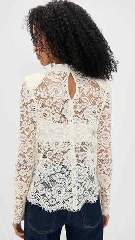 WAYF Women's Dolly Lace Top in Saudi Arabia