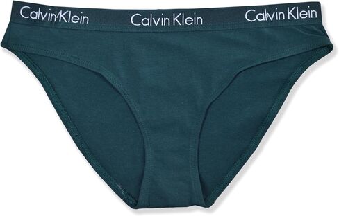 ملابس داخلية بيكيني للسيدات من Calvin Klein مكونة من 3 قطع بحزام خصر لامع ومزيج من القطن، in Saudi Arabia