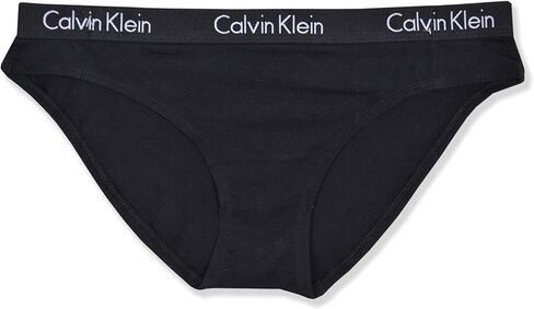 ملابس داخلية بيكيني للسيدات من Calvin Klein مكونة من 3 قطع بحزام خصر لامع ومزيج من القطن، in Saudi Arabia