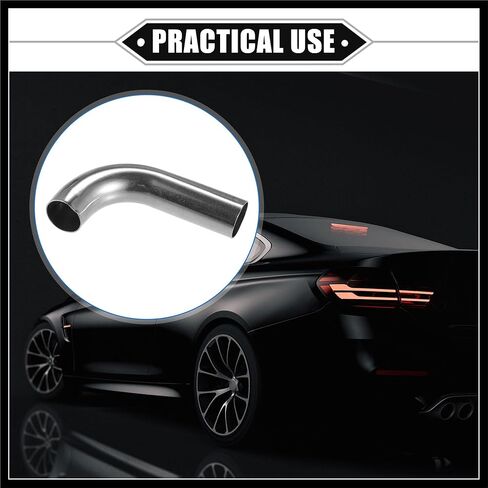 Bend Elbow Pipe Tube, 1" OD 4" 2.36" Leg 90 Degree DIY Exhaust Pipe Intercooler Air Intake Tube Universal for Car Truck Automotive Durable 304 Stainless Steel Durable Material in Saudi Arabia
