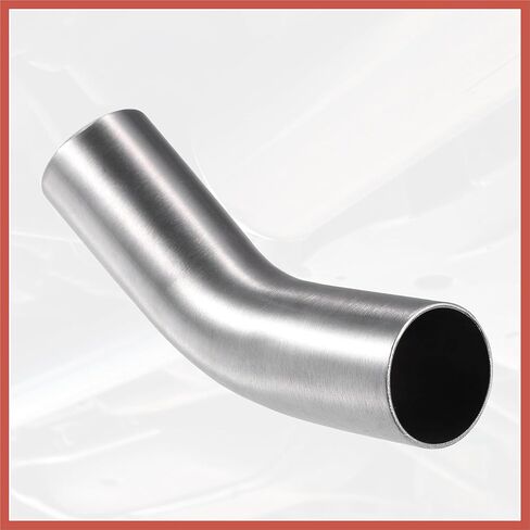 ACROPIX 1 Pcs OD 1.5 Inch 45 Degree Mandrel Bend Elbow SS304 Stainless Steel Bend Tube Exhaust Elbow Pipe for Car Modified Exhaust System Piping Silver Tone Car Parts in Saudi Arabia