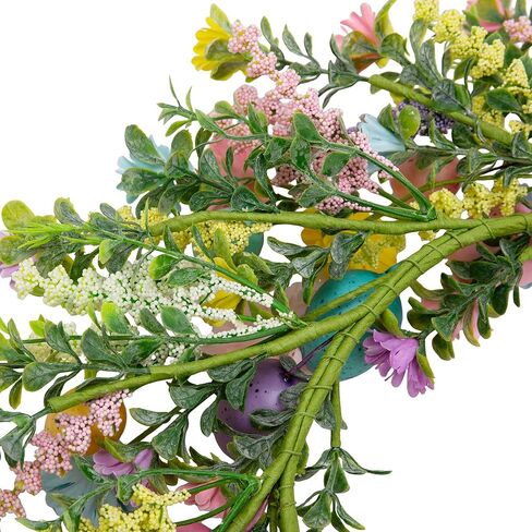 20 بوصة إكليل عيد الفصح للباب الأمامي زينة بيض عيد الفصح الربيع إكليل الزهور هدايا حفلة عطلة جدار ديكور المنزل نافذة in Kuwait