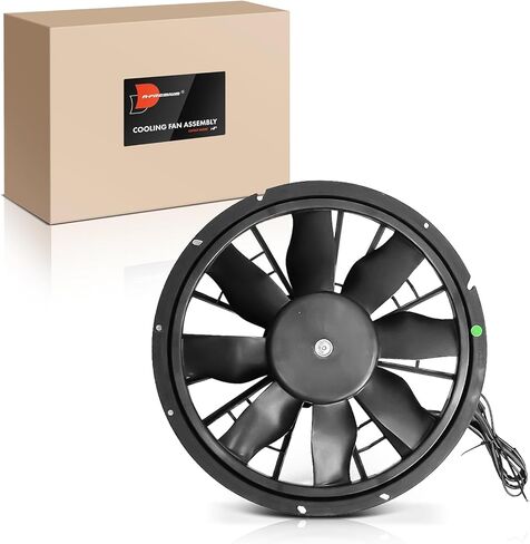 A-Premium Engine Radiator Cooling Fan Assembly Compatible with Select Volvo Models - S90 1998-1998, 940 1992-1995, 960 1992-1997, V90 1998-1998 - Replace# 91428805 in Saudi Arabia