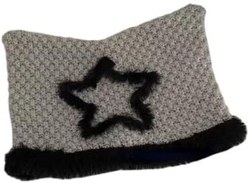 قبعات كروشيه على شكل نجمة للنساء قبعة على شكل قطة Y2k قبعة بيني كلاسيكية على شكل ثعلب إكسسوارات الجرونج إكسسوارات إيمو مترهل محبوكة دافئة in Kuwait